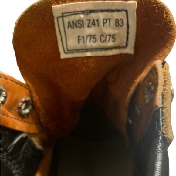 Red Wing Leather Work Boots Vintage Supersole Steel Toe 90s Size 6 D - Picture 7 of 9